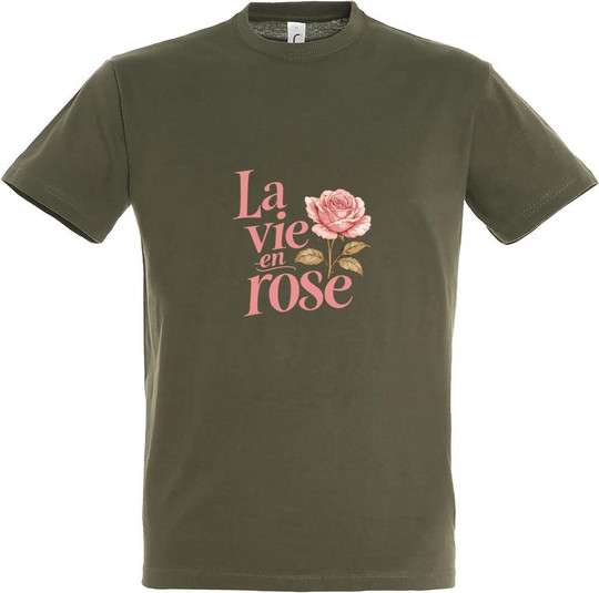 Needen 11380-N1DRS-F - La vie en rose Printed T-shirt