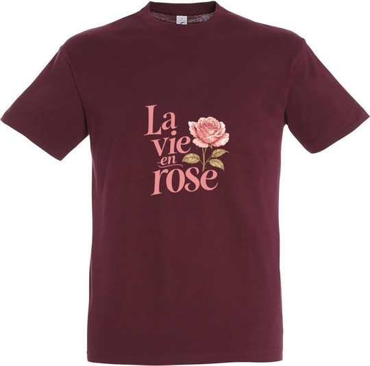 Needen 11380-N1DRS-F - La vie en rose Printed T-shirt