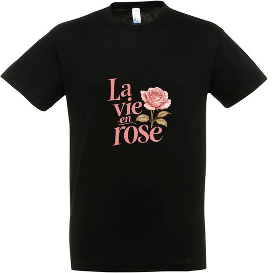 Needen 11380-N1DRS-F - La vie en rose Printed T-shirt