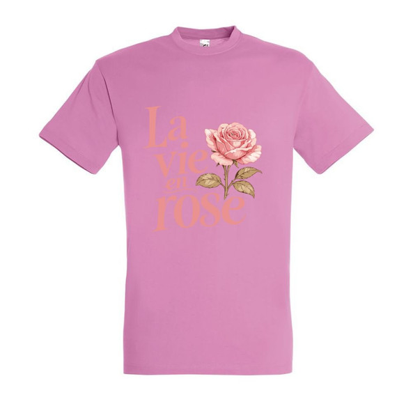 Needen 11380-N1DRS-F - La vie en rose Front Tryckt T-shirt