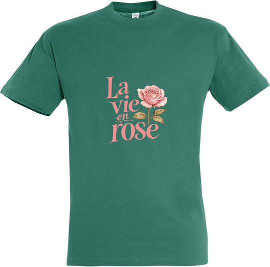 T-shirt imprimé La vie en rose 11380-N1DRS-F