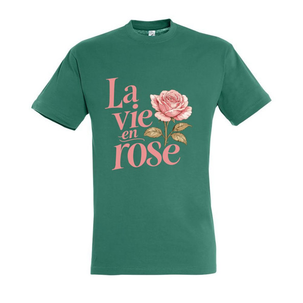 Needen 11380-N1DRS-F - T-shirt Imprimé La vie en rose Front