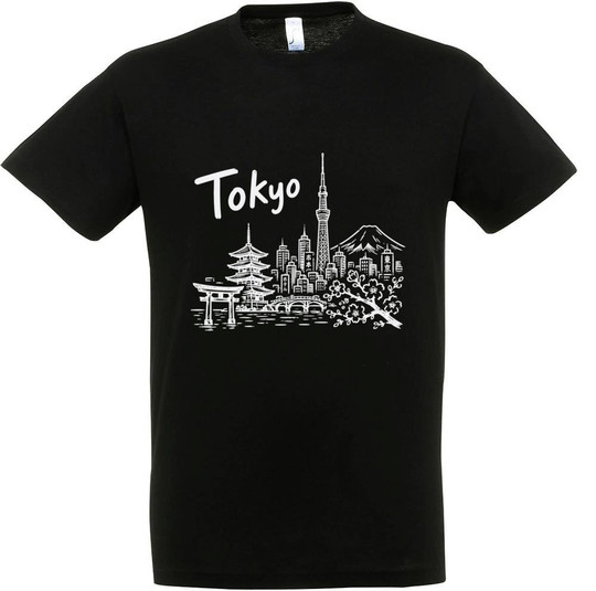 Needen 11380-N1DTK-F - Tokyo Front Graphic T-shirt