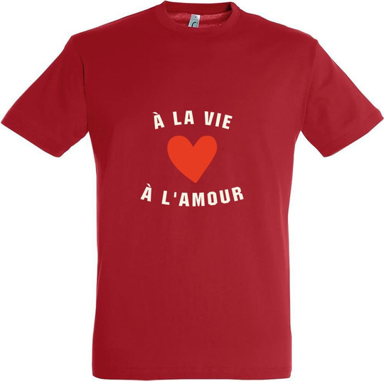 Needen 11380-N1DV-F - À la vie à l'amour Design T-Shirt