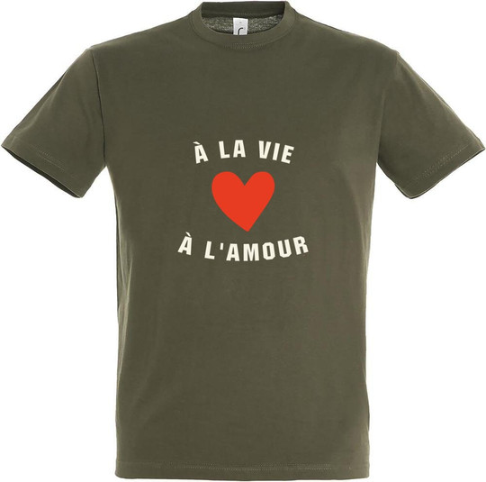 Needen 11380-N1DV-F - À la vie à l'amour Design T-Shirt
