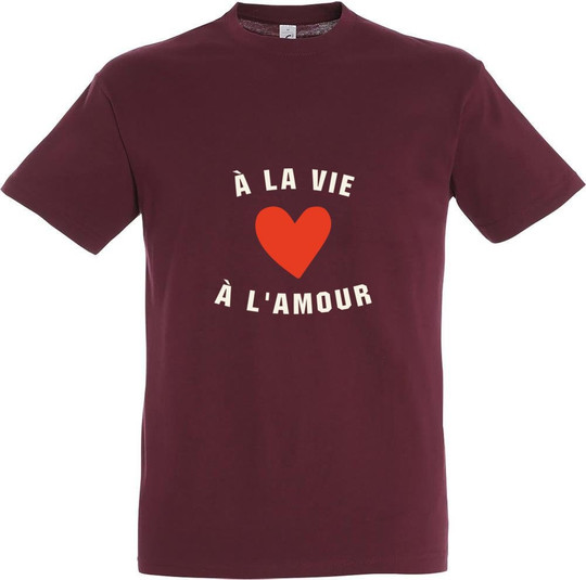 Needen 11380-N1DV-F - À la vie à l'amour Design T-Shirt