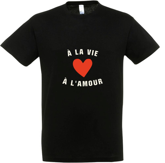 Needen 11380-N1DV-F - À la vie à l'amour Design T-Shirt