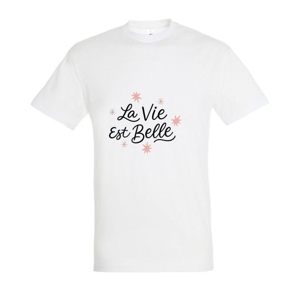 Needen 11380-N1LB-F - T-shirt Imprimé La vie est belle