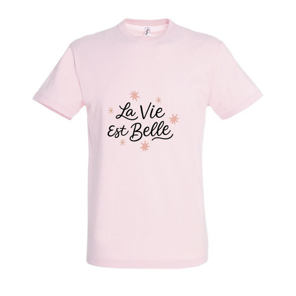 Needen 11380-N1LB-F - T-Shirt La vie est belle Front