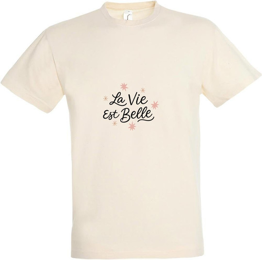 Needen 11380-N1LB-F - La vie est belle Printed T-shirt