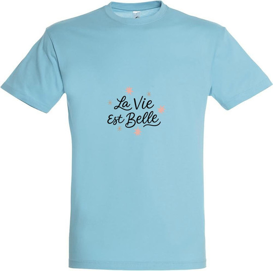 Needen 11380-N1LB-F - La vie est belle Printed T-shirt