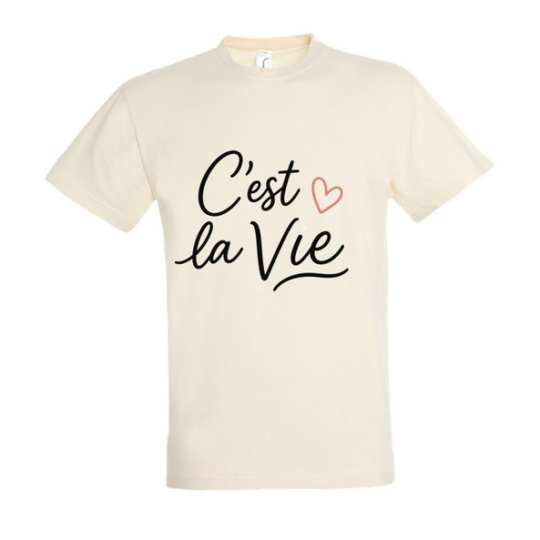 Needen 11380-N1LCV-F - T-Shirt C'est la vie Front