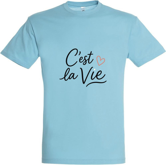 Needen 11380-N1LCV-F - C'est la vie Graphic Design T-shirt