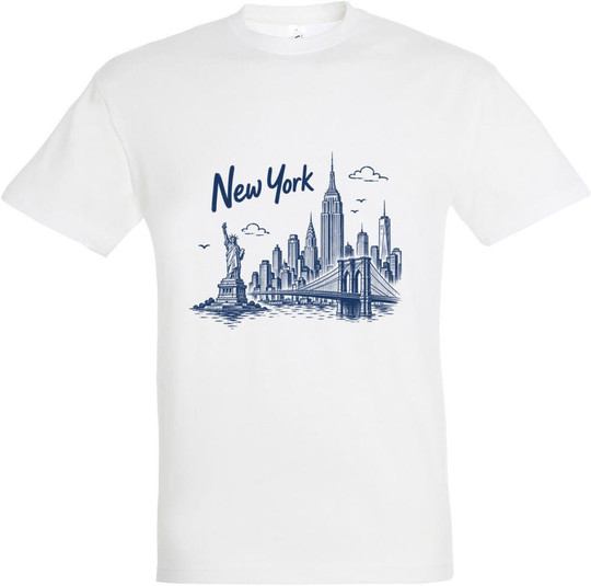 T-shirt imprimé New York Front 11380-N1LNY-F