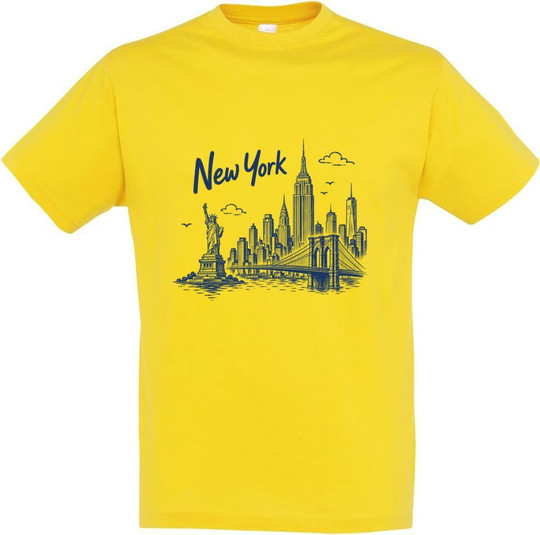 Bedrucktes New York Front T-Shirt 11380-N1LNY-F