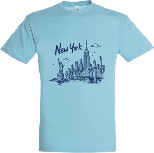 Needen 11380-N1LNY-F - Bedrucktes New York Front T-Shirt