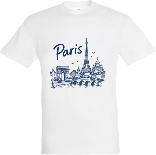 T-shirt Imprimé Paris Front 11380-N1LPR-F