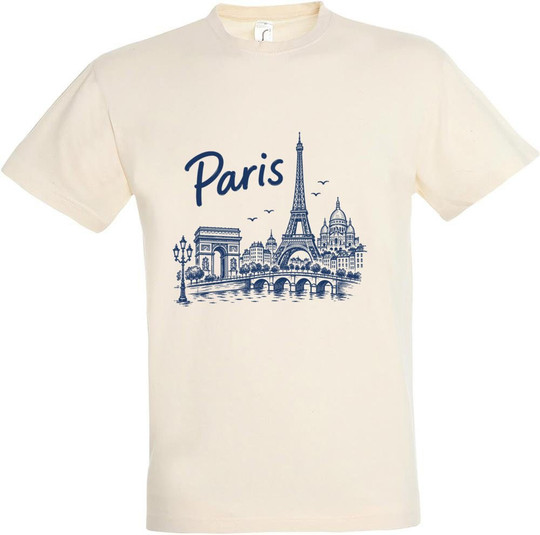 Needen 11380-N1LPR-F - Paris Front Design T-Shirt