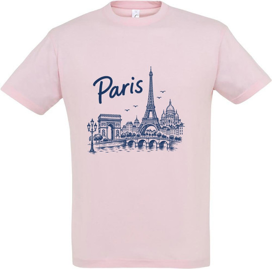 Paris Front Painettu T-paita 11380-N1LPR-F