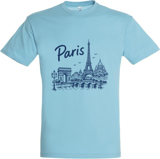 Needen 11380-N1LPR-F - Paris Front Graphic T-shirt