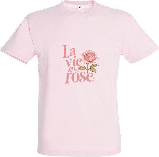 Needen 11380-N1LRS-F - La vie en rose Front bedrucktes T-Shirt