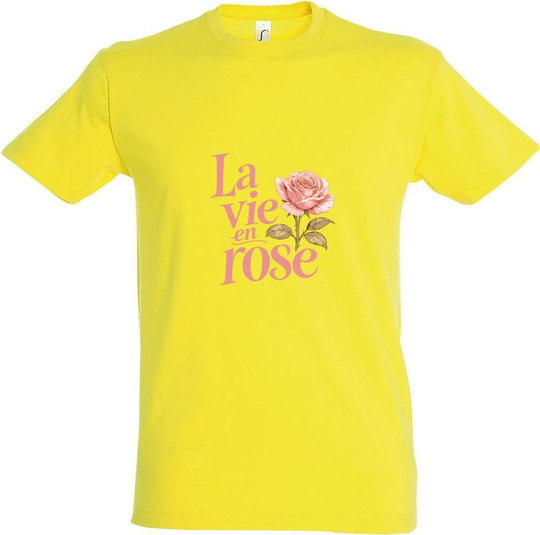 Needen 11380-N1LRS-F - T-shirt imprimé La vie en rose Front