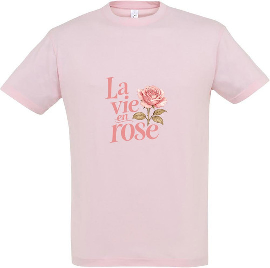 La vie en rose Front painettu T-paita 11380-N1LRS-F