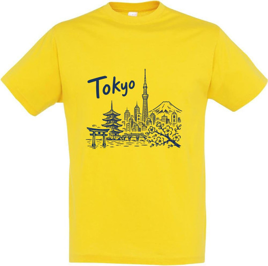 Bedrucktes Tokyo Front T-Shirt 11380-N1LTK-F