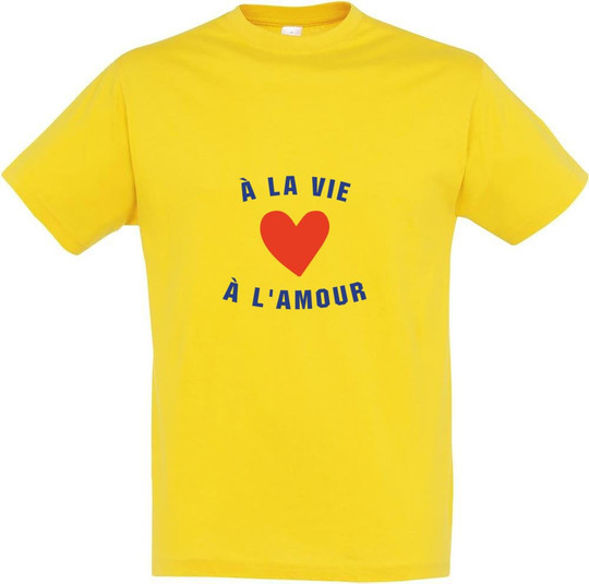 Needen 11380-N1LV-F - Bedrucktes T-Shirt 'À la vie à l'amour'