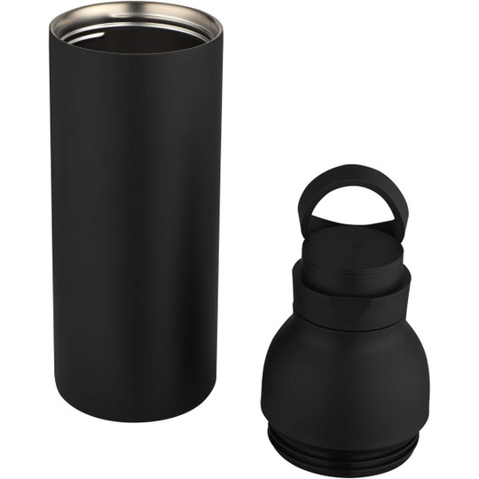 Illuminate 650 ml RCS recycled double wall stainless steel water bottle with 3-piece lid set - EgotierPro 100890