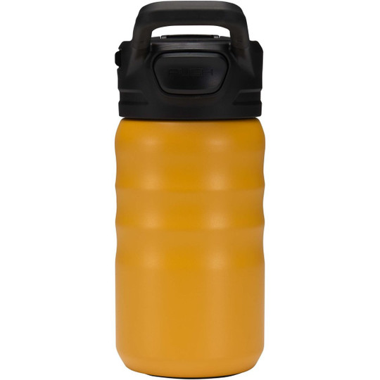 Knox 350 ml RCS recycled double wall stainless steel sport bottle with flip straw - EgotierPro 100952