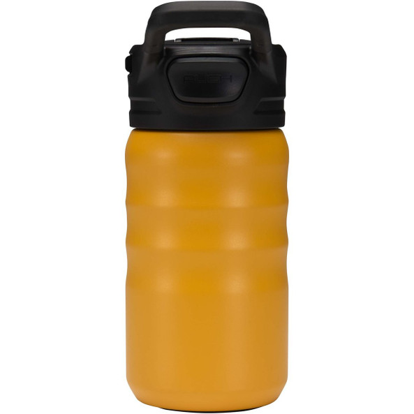 Knox 350 ml RCS recycled double wall stainless steel sport bottle with flip straw - EgotierPro 100952
