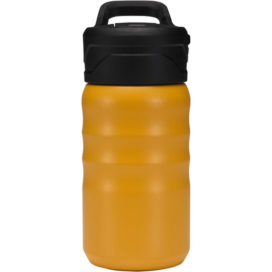 Knox 350 ml RCS recycled double wall stainless steel sport bottle with flip straw - EgotierPro 100952
