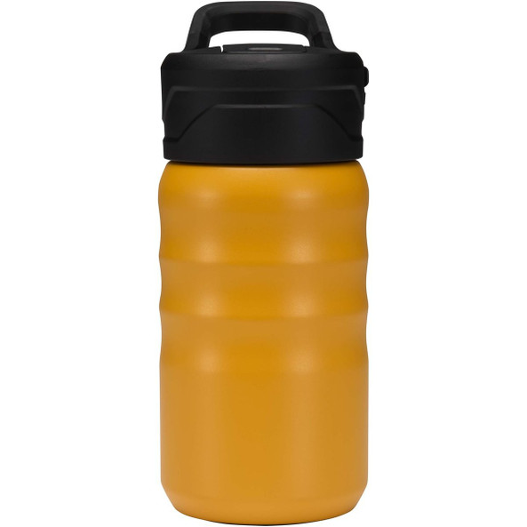 Knox 350 ml RCS recycled double wall stainless steel sport bottle with flip straw - EgotierPro 100952