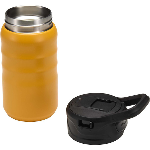Knox 350 ml RCS recycled double wall stainless steel sport bottle with flip straw - EgotierPro 100952