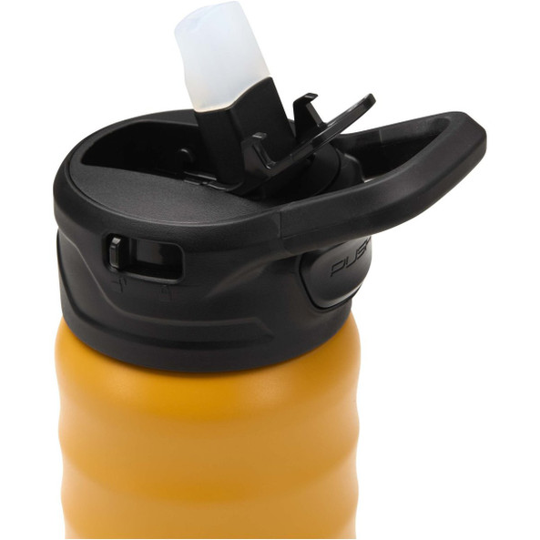 Knox 350 ml RCS recycled double wall stainless steel sport bottle with flip straw - EgotierPro 100952