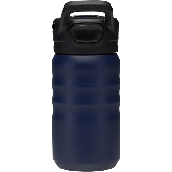 Knox 350 ml RCS Trinkflasche aus recyceltem, doppelwandigem Edelstahl mit Klappstrohhalm - EgotierPro 100952
