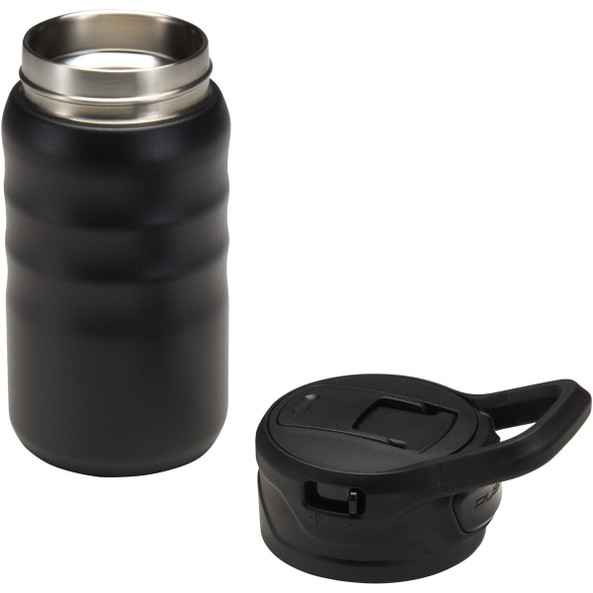 Knox 350 ml RCS recycled double wall stainless steel sport bottle with flip straw - EgotierPro 100952