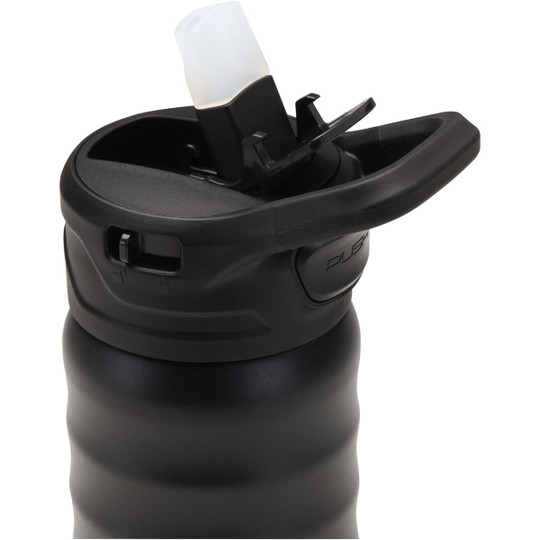 Knox 350 ml RCS Trinkflasche aus recyceltem, doppelwandigem Edelstahl mit Klappstrohhalm - EgotierPro 100952
