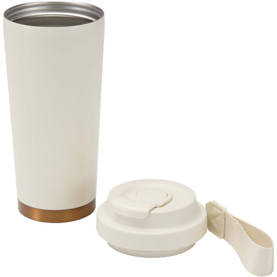 Hampton 480 ml RCS recycled stainless steel double wall vacuum insulated tumbler - EgotierPro 100956