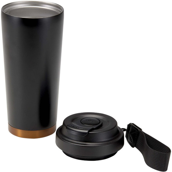 Hampton 480 ml RCS recycled stainless steel double wall vacuum insulated tumbler - EgotierPro 100956