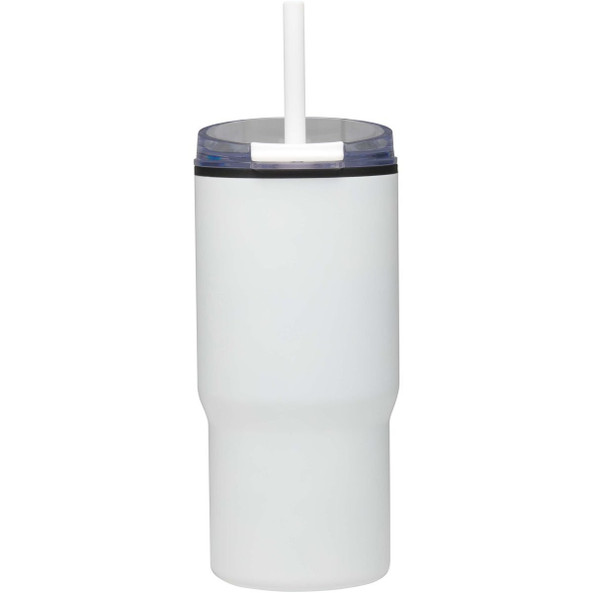 Westin 540 ml RCS recycled double wall insulated tumbler with straw - EgotierPro 100959