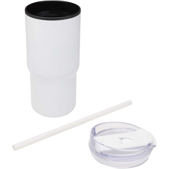 Westin 540 ml RCS recycled double wall insulated tumbler with straw - EgotierPro 100959