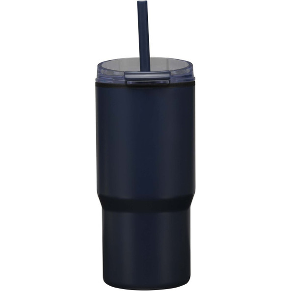 Westin 540 ml RCS recycled double wall insulated tumbler with straw - EgotierPro 100959