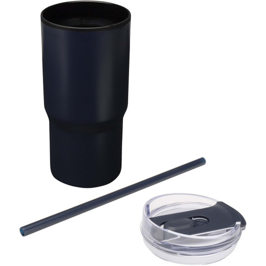 Westin 540 ml RCS recycled double wall insulated tumbler with straw - EgotierPro 100959