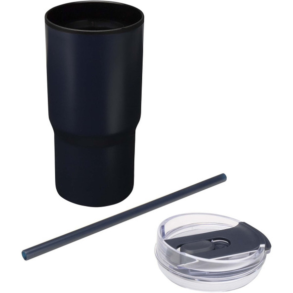 Westin 540 ml RCS recycled double wall insulated tumbler with straw - EgotierPro 100959
