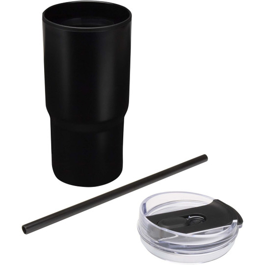 Westin 540 ml RCS recycled double wall insulated tumbler with straw - EgotierPro 100959