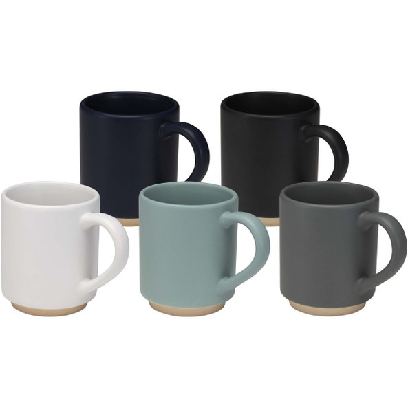 Camilla 180 ml stackable ceramic mug with matte finish - EgotierPro 100960