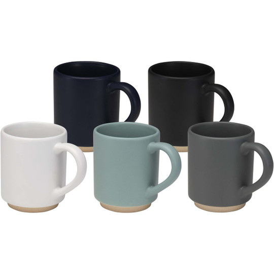 Camilla 180 ml stackable ceramic mug with matte finish - EgotierPro 100960