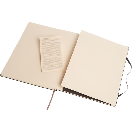 Moleskine 107180 - Classic XL hard cover notebook - plain
